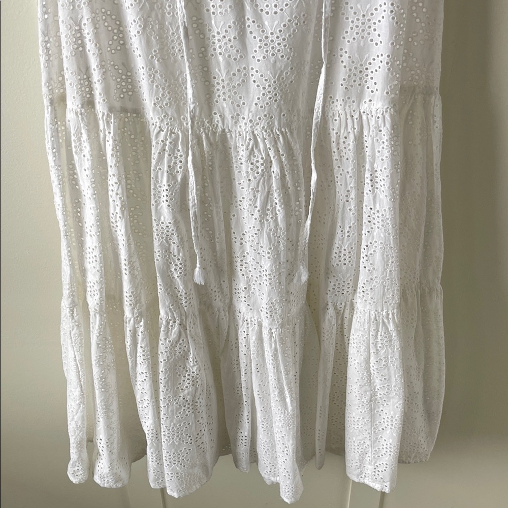White Eyelet Sleeveless swim cover up by seafolly - Picture 2 of 8